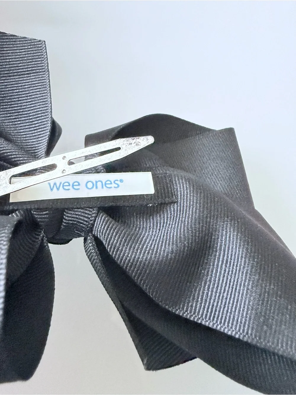 Wee Ones Ribbon Hair Bows - Pink, Hot Pink & Black 3pcs